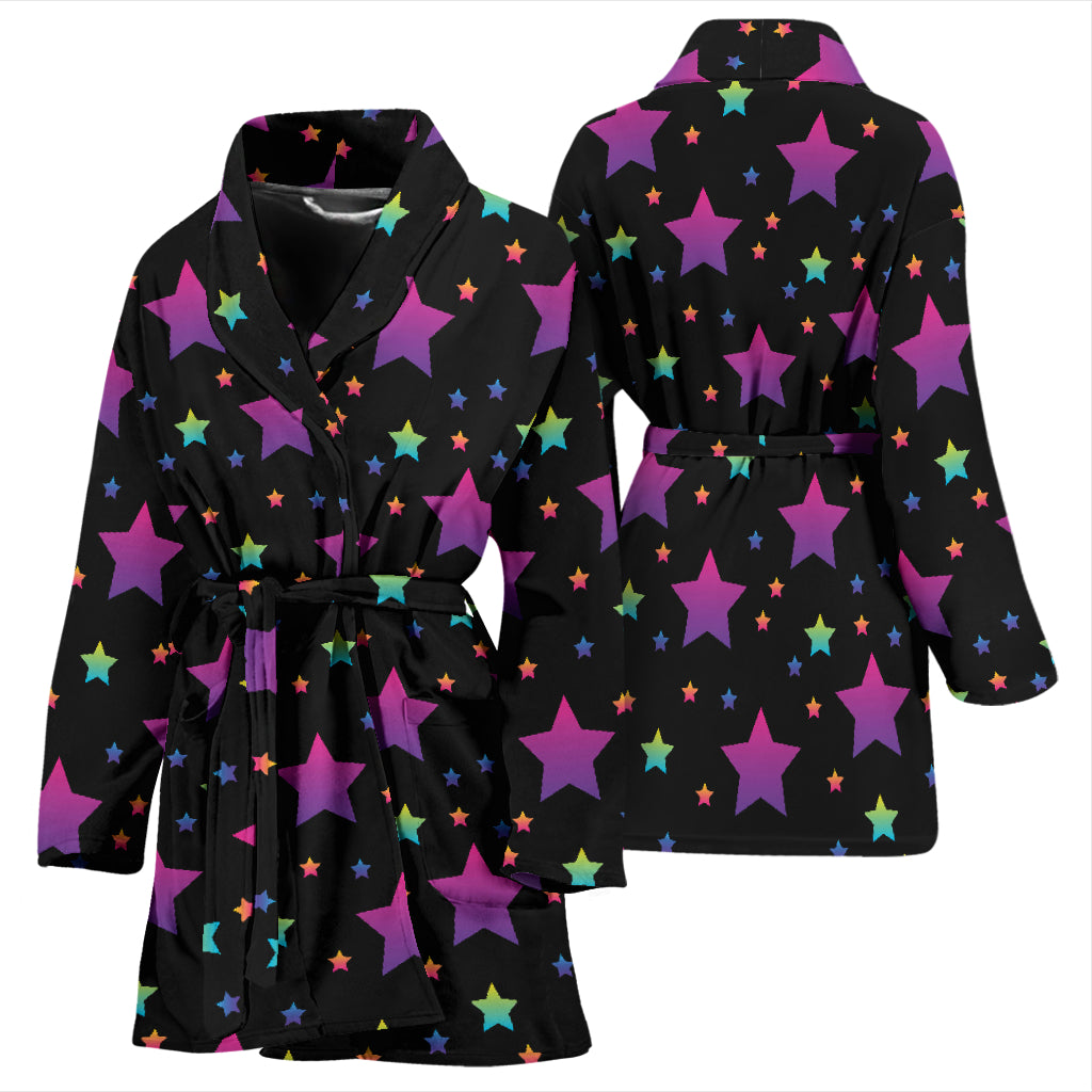 Star Print Design LKS305 Women Bathrobe