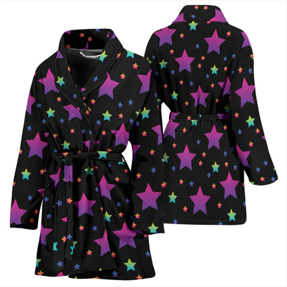 Star Print Design LKS305 Women Bathrobe