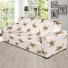 Cowboy Pattern Print Design 01 Sofa Slipcover