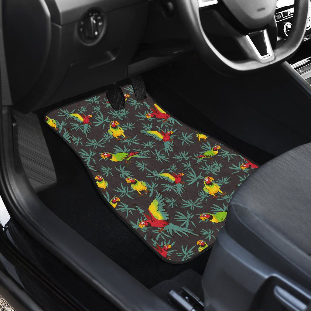 Parrot Themed Print Car Floor Mats Front Back