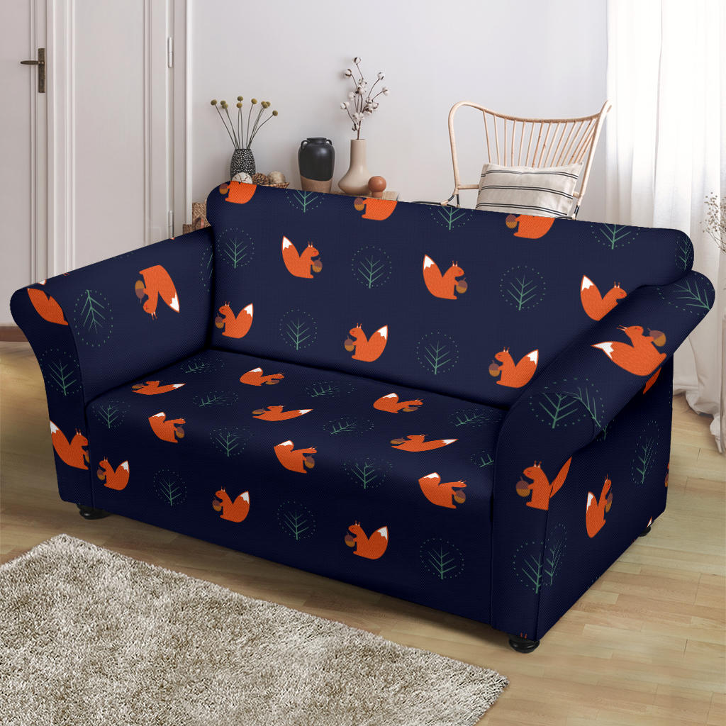 Squirrel Print Design LKS303 Loveseat Couch Slipcover