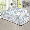 Manatee Baby Pattern Print Design 03 Sofa Slipcover