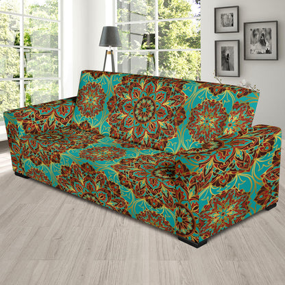 Medallion Pattern Print Design 02 Sofa Slipcover