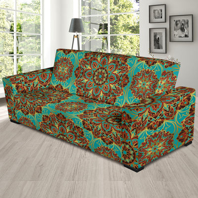 Medallion Pattern Print Design 02 Sofa Slipcover