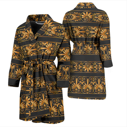 Ancient Greek Print Design LKS303 Men Bathrobe