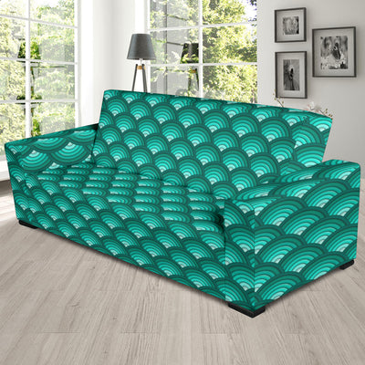 Scales Pattern Print Design 01 Sofa Slipcover