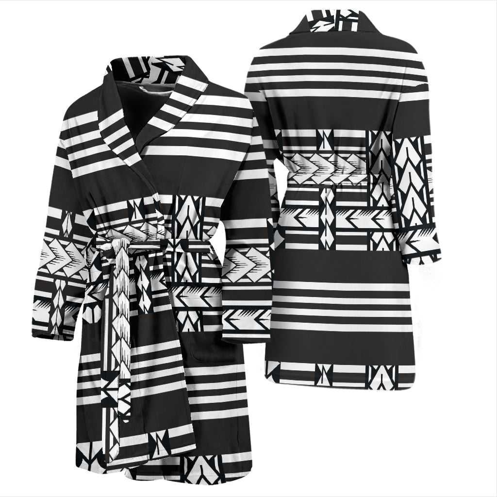 Samoan Tattoo Print Design LKS304 Men Bathrobe