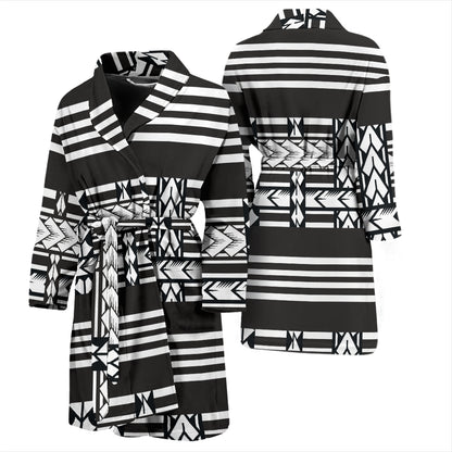 Samoan Tattoo Print Design LKS304 Men Bathrobe