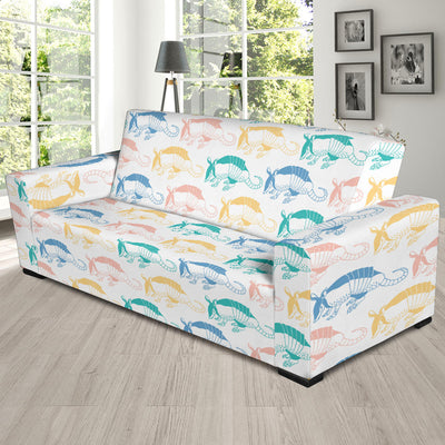 Armadillo Pattern Print Design 05 Sofa Slipcover