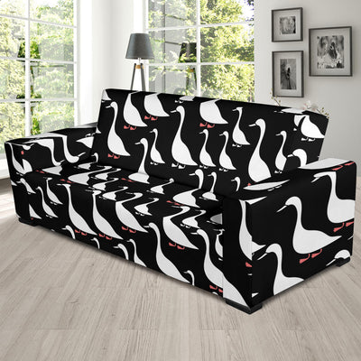 Goose Pattern Print Design 01 Sofa Slipcover