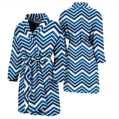 Chevron Print Design LKS403 Men Bathrobe