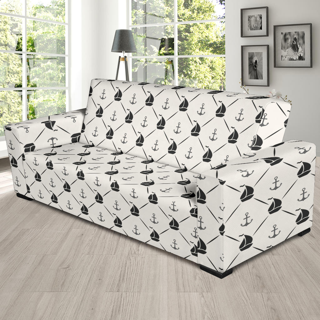 Sailboat Print Design LKS302 Sofa Slipcover