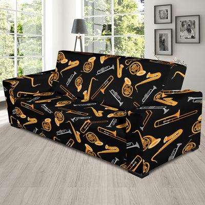 Jazz Pattern Print Design 01 Sofa Slipcover