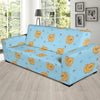 Pomeranians Pattern Print Design A03 Sofa Slipcover