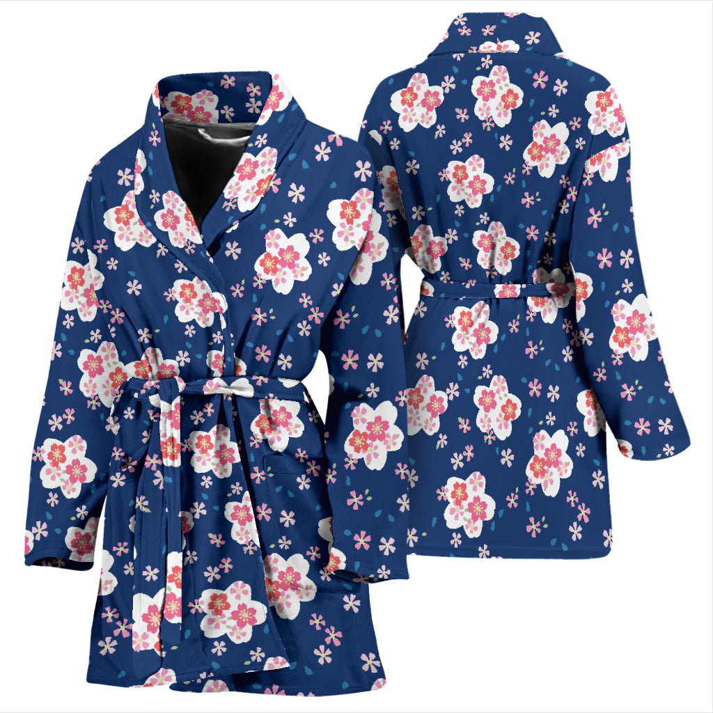 Sakura Print Design LKS306 Women Bathrobe