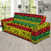 Rastafarian Pattern Print Design A02 Sofa Slipcover