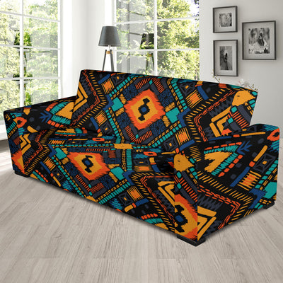 Kente Pattern Print Design 04 Sofa Slipcover