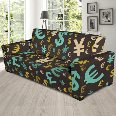 Money Pattern Print Design 01 Sofa Slipcover