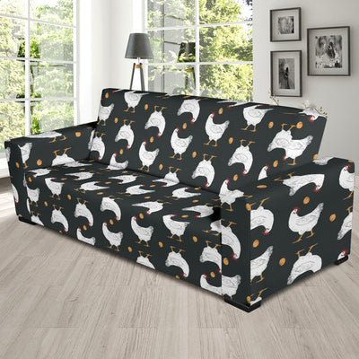 Chicken Pattern Print Design 06 Sofa Slipcover