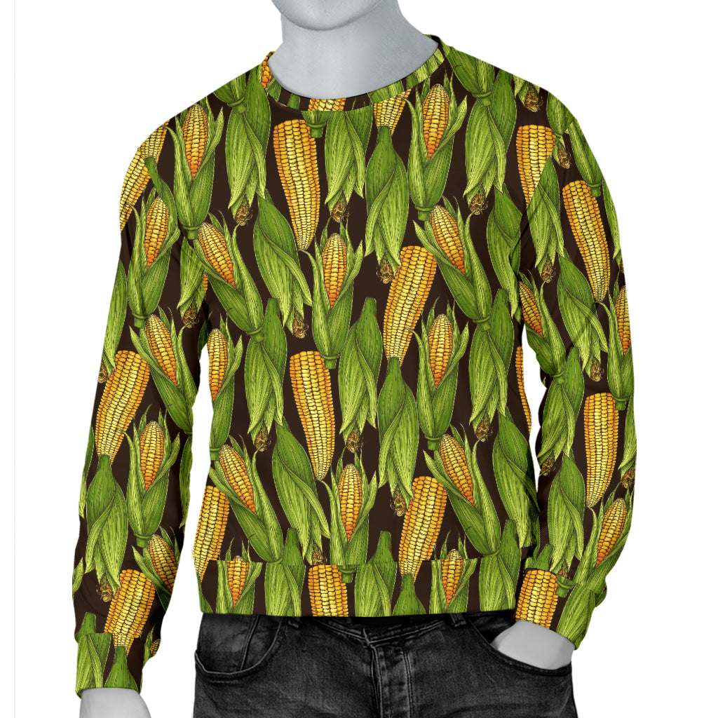 Agricultural Corn cob Print Men Long Sleeve Sweatshirt