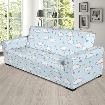 Cloud Pattern Print Design 01 Sofa Slipcover