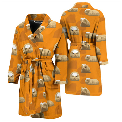 Guinea Pig Print Design LKS403 Men Bathrobe