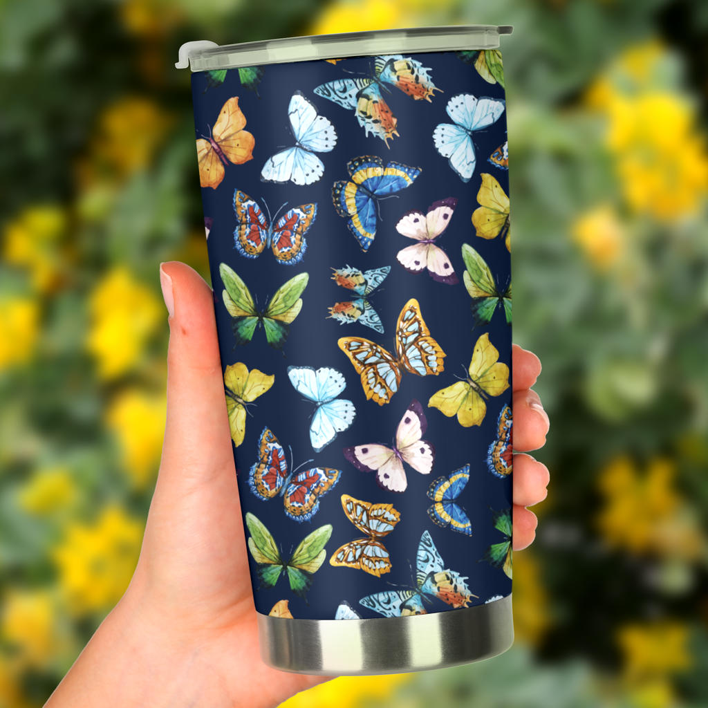 Butterfly Beautiful Print Pattern Tumbler