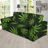 Pot Leaf Pattern Print Design A03 Sofa Slipcover