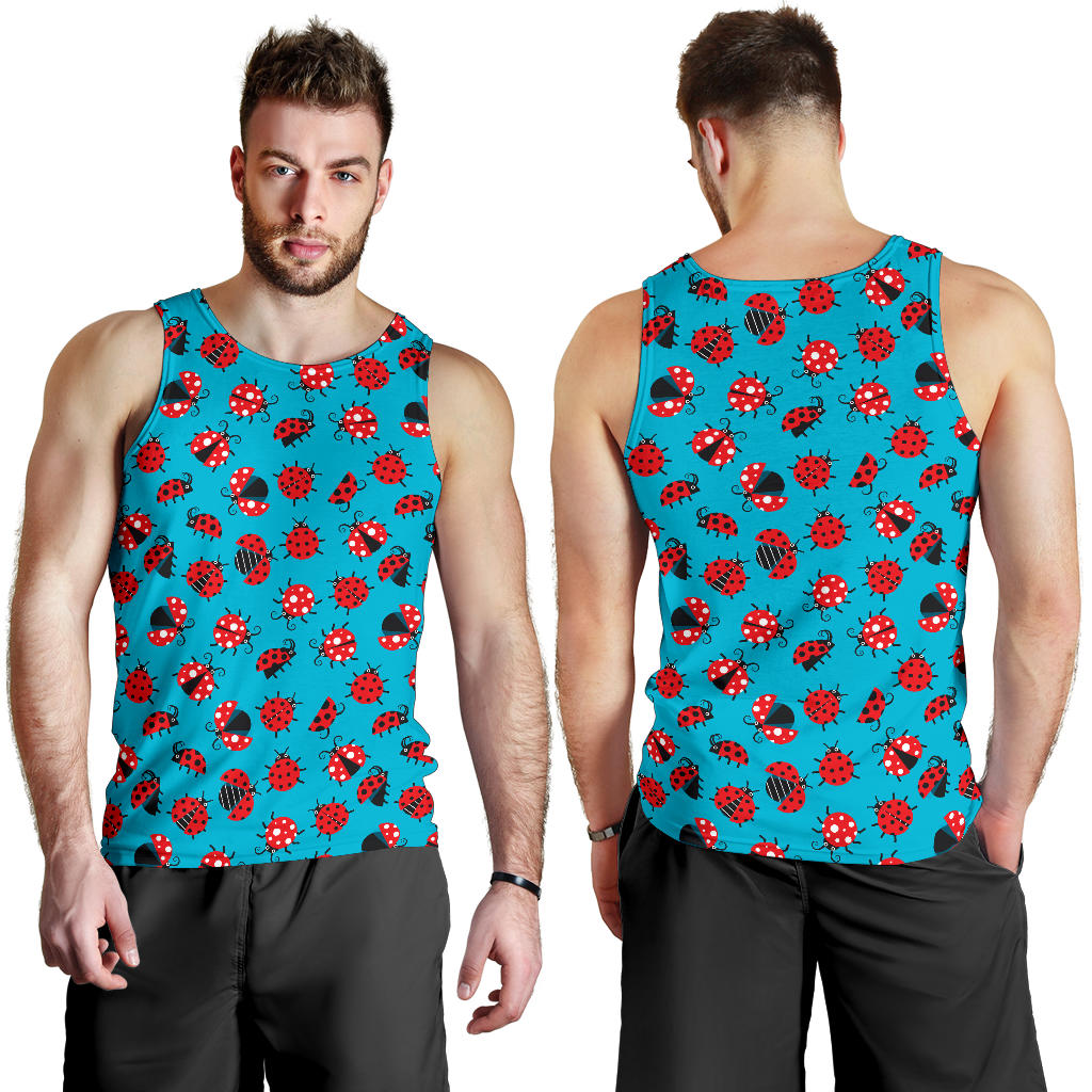 Ladybug Action Print Pattern Men Tank Top
