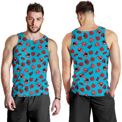 Ladybug Action Print Pattern Men Tank Top