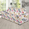 Cat Playing Yarn Pattern Print Design 07 Sofa Slipcover