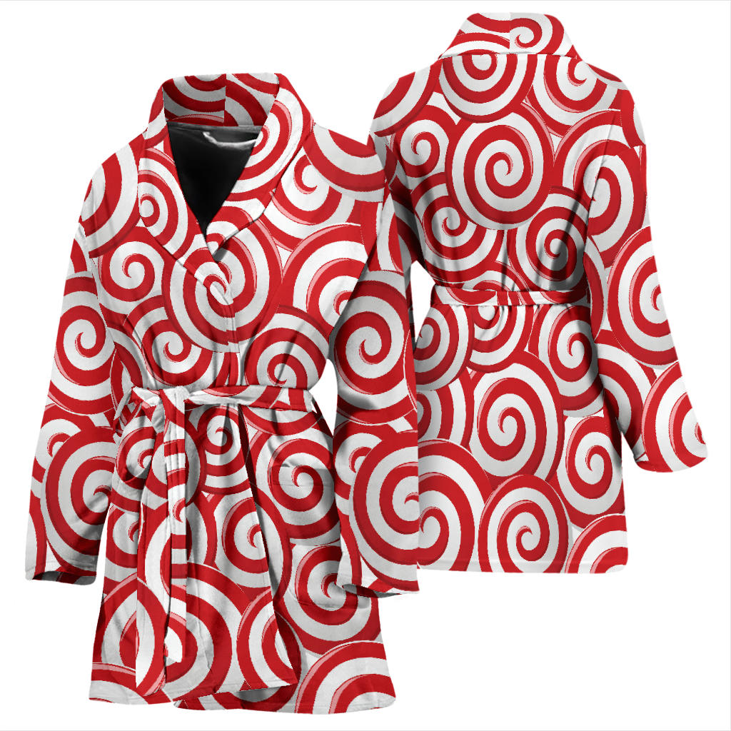 Candy Pattern Print Design 03 Women Bathrobe