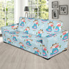 Cattle Happy Pattern Print Design 03 Sofa Slipcover