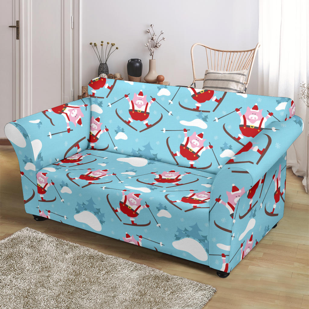 Ski Print Design LKS309 Loveseat Couch Slipcover