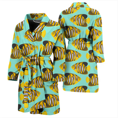 Angelfish Print Design LKS402 Men Bathrobe