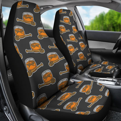 Honey Bee Print Design LKS305 Car Seat Covers