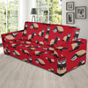 Ferret Pattern Print Design 02 Sofa Slipcover