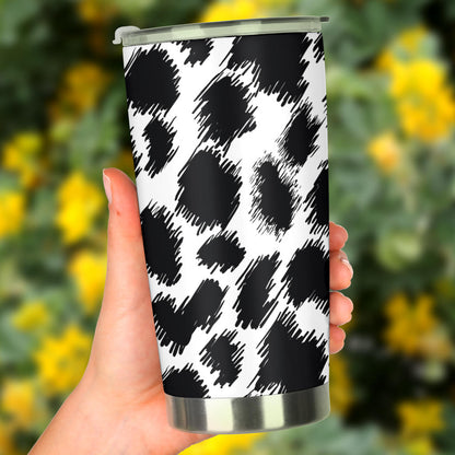 Cheetah Black Print Pattern Tumbler
