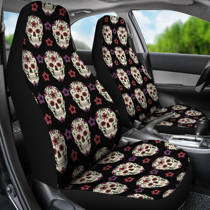 Sugar Skull Print Design LKS304 Car Seat Covers