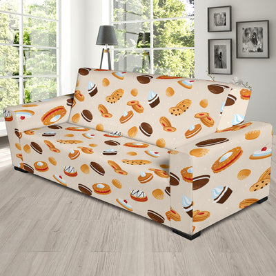 Biscuit Pattern Print Design 01 Sofa Slipcover