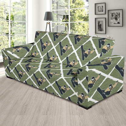 Snowboard Man Print Design LKS302 Sofa Slipcover