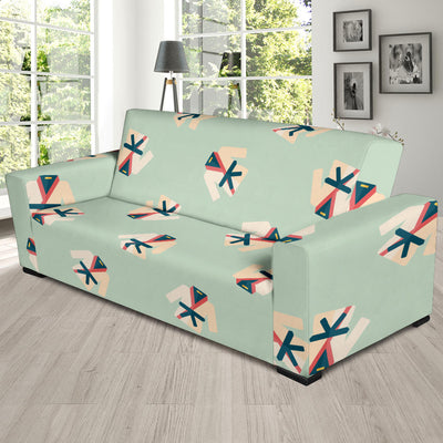 Karate Pattern Print Design 02 Sofa Slipcover