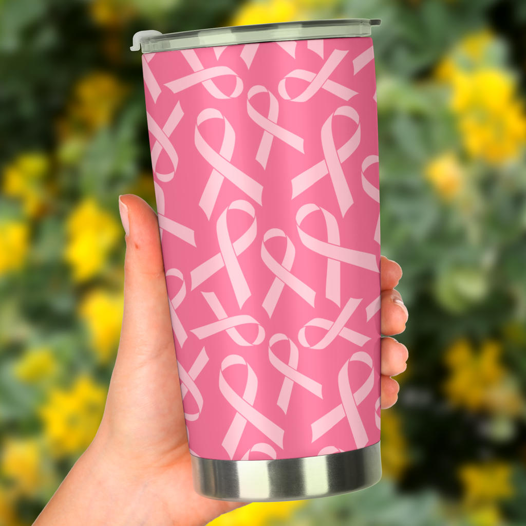 Breast Cancer Awareness Themed Tumbler