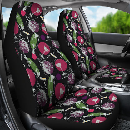 Wine Print Design LKS307 Car Seat Covers