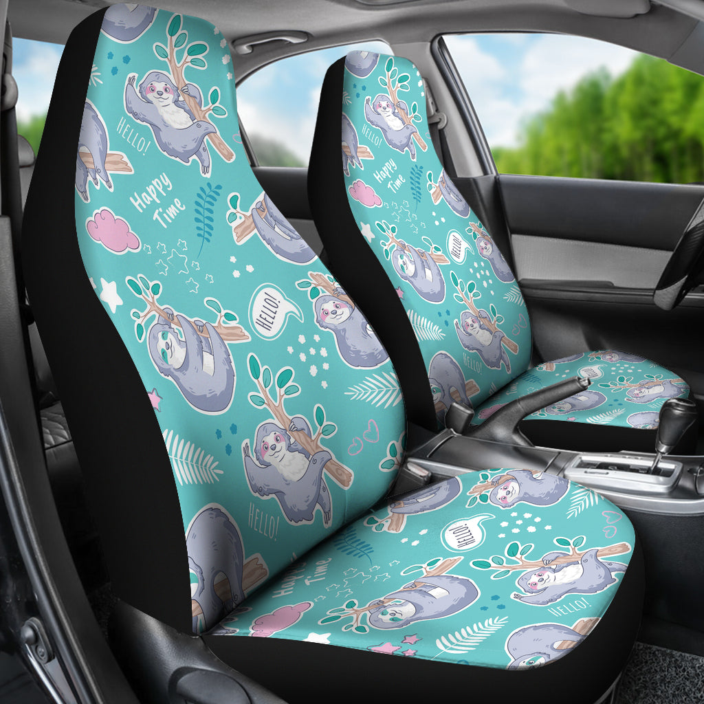 Sloth Print Design LKS309 Car Seat Covers