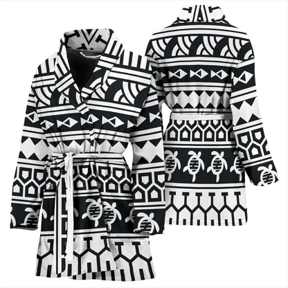 Samoan Pattern Print Design LKS303 Women Bathrobe
