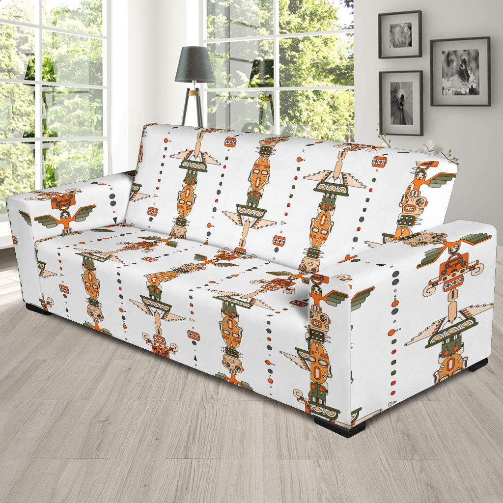 Totem Print Design LKS302 Sofa Slipcover