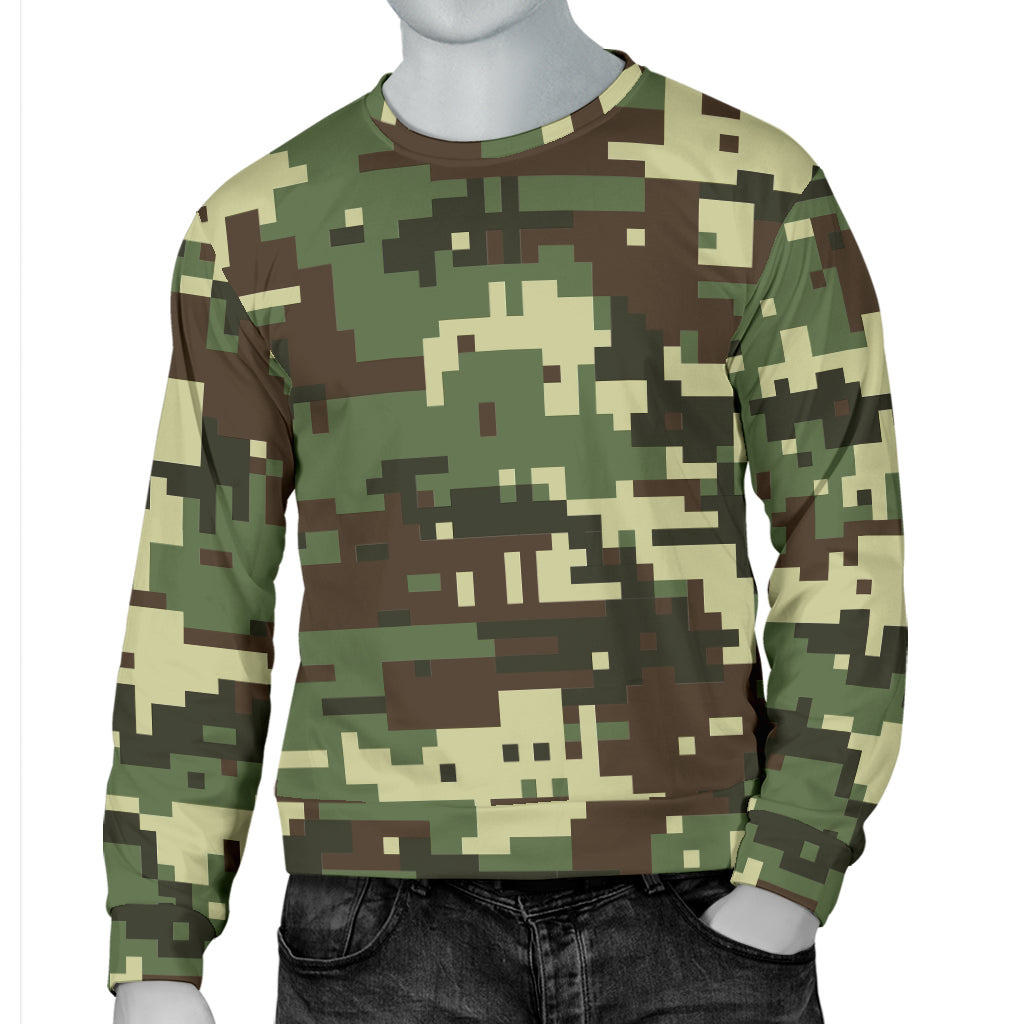 ACU Digital Army Camouflage Men Long Sleeve Sweatshirt