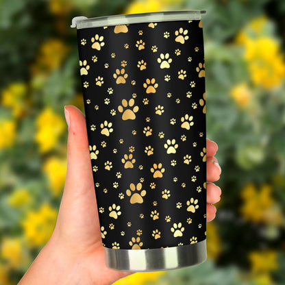Paw Gold Print Tumbler