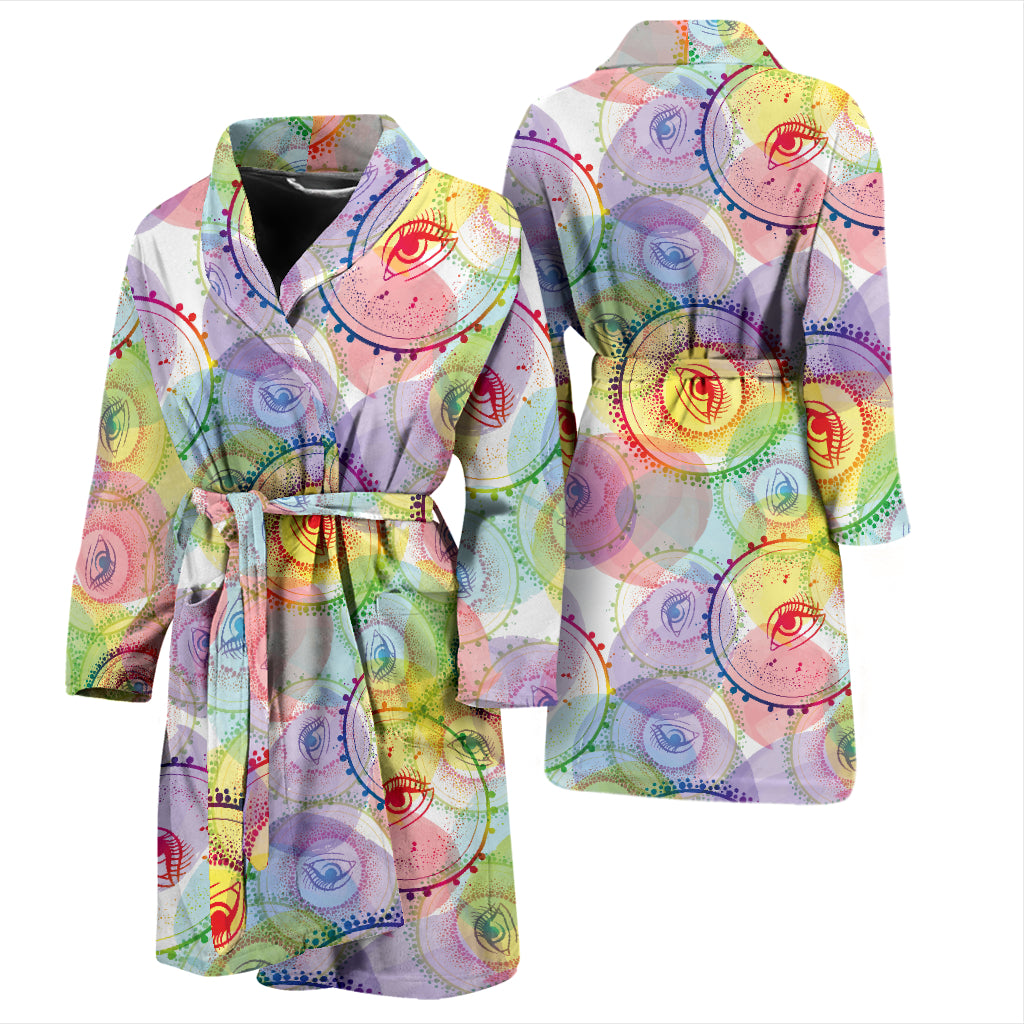 Third Eye Print Design LKS303 Men Bathrobe